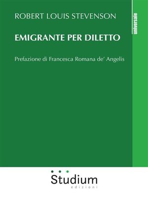 cover image of Emigrante per diletto